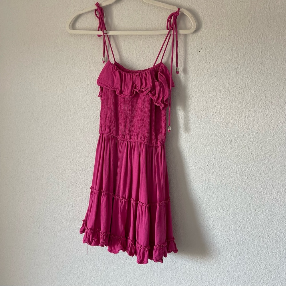 Pink flowy dress
